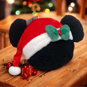 Disney Minnie Mouse Christmas Pillow NWT
